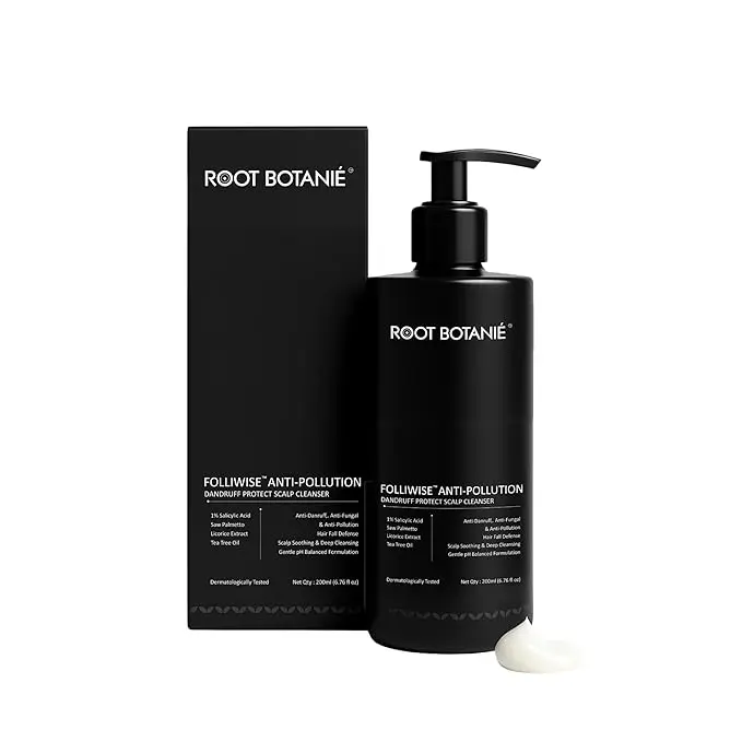 FOLLIWISE Anti Dandruff & Anti Pollution Shampoo | Reduces Dandruff, Flakes, Itch & Hair Fall