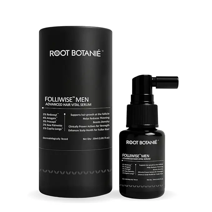 FOLLIWISE Men Hair Vital Serum | Anti-Hair Fall & Hair Growth Support